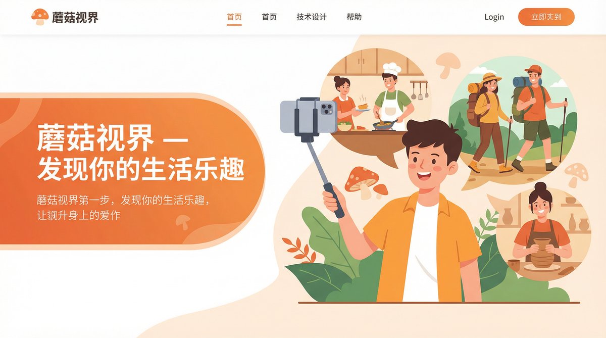 蘑菇视频官网首页 - 热门视频教程与生活视频分享平台
